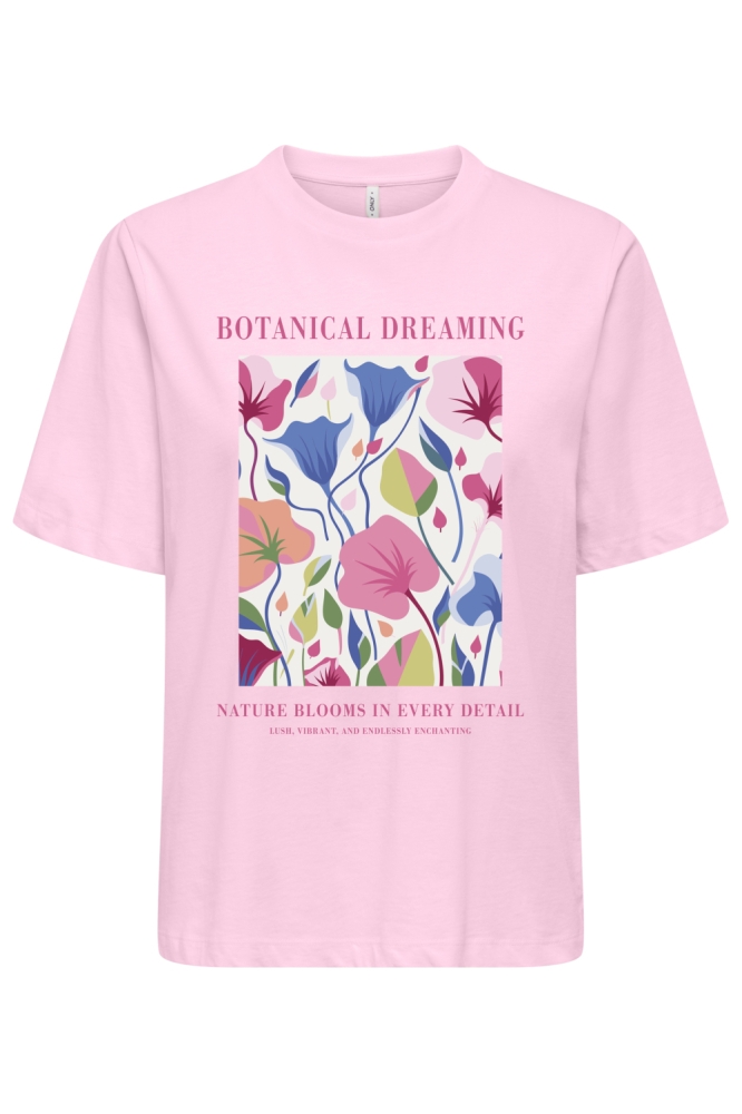 ONLTRUDY S/S BOXY TEE CS JRS 15338541 Cherry Blossom/Botanical